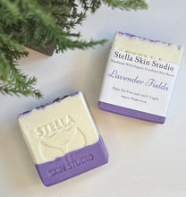 Load image into Gallery viewer, Lavender Fields Soap Bar Made With Organic &amp; Natural Ingredients Oversized 6 oz. Bar
