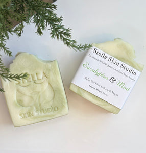 Eucalyptus & Mint Soap Bar Made With Organic & Natural Ingredients Oversized 6 oz. Bar