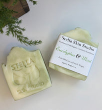 Load image into Gallery viewer, Eucalyptus &amp; Mint Soap Bar Made With Organic &amp; Natural Ingredients Oversized 6 oz. Bar