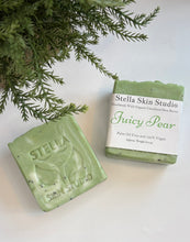 Load image into Gallery viewer, Juicy Pear Soap Bar Made With Organic &amp; Natural Ingredients Oversized 6 oz. Bar
