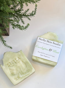 Eucalyptus & Mint Soap Bar Made With Organic & Natural Ingredients Oversized 6 oz. Bar