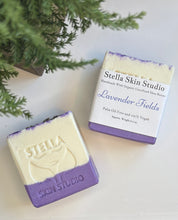 Load image into Gallery viewer, Lavender Fields Soap Bar Made With Organic &amp; Natural Ingredients Oversized 6 oz. Bar