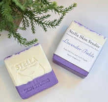 Load image into Gallery viewer, Lavender Fields Soap Bar Made With Organic &amp; Natural Ingredients Oversized 6 oz. Bar