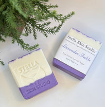 Load image into Gallery viewer, Lavender Fields Soap Bar Made With Organic &amp; Natural Ingredients Oversized 6 oz. Bar