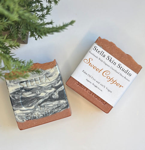 Sweet Copper Soap Bar Made With Organic & Natural Ingredients Oversized 6 oz. Bar