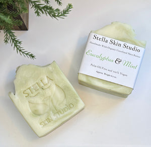 Eucalyptus & Mint Soap Bar Made With Organic & Natural Ingredients Oversized 6 oz. Bar