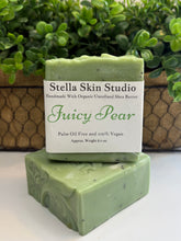Load image into Gallery viewer, Juicy Pear Soap Bar Made With Organic &amp; Natural Ingredients Oversized 6 oz. Bar