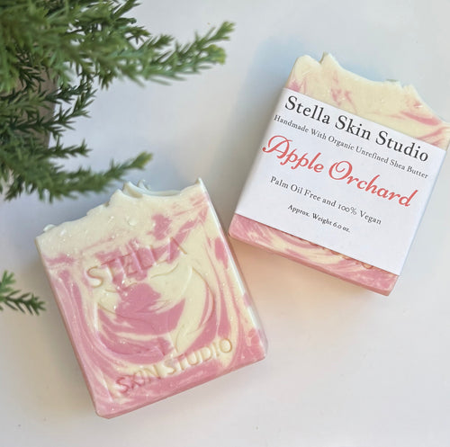 Apple Orchard Soap Bar - Made With Organic & Natural Ingredients - Approx. 6 oz. Bar