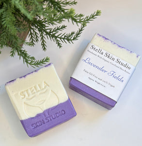 Lavender Fields Soap Bar Made With Organic & Natural Ingredients Oversized 6 oz. Bar