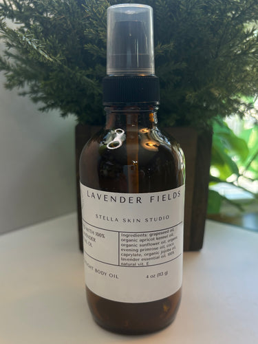 Lavender Fields Lightweight Body Oil - Made With Organic and Natural Oils