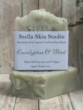 Load image into Gallery viewer, Eucalyptus &amp; Mint Soap Bar Made With Organic &amp; Natural Ingredients Oversized 6 oz. Bar