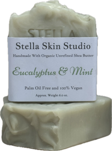 Eucalyptus & Mint Soap Bar Made With Organic & Natural Ingredients Oversized 6 oz. Bar