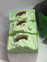 Load image into Gallery viewer, Lime Margarita With Salt Soap Bar Made With Organic &amp; Natural Ingredients Oversized 6 oz. Bar