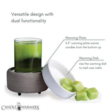 Load image into Gallery viewer, Grey Texture 2-In-1 Classic Fragrance Warmer by Candle Warmers Etc.