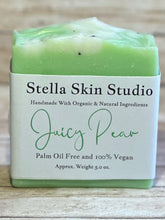 Load image into Gallery viewer, Juicy Pear Soap Bar - Made With Organic &amp; Natural Ingredients - 6 oz. Bar