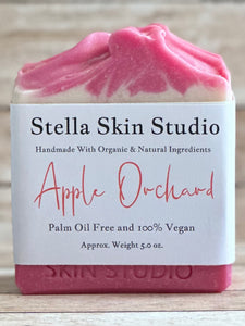 Apple Orchard Soap Bar - Made With Organic & Natural Ingredients - Approx. 6 oz. Bar