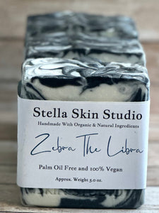 Zebra The Libra Soap Bar - Made With Organic & Natural Ingredients -  6 oz. Bar