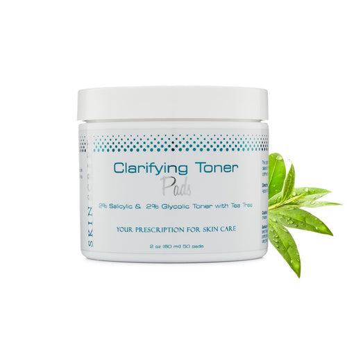 Skin Script Clarifying Toner Pads with 2% Salicylic & 2% Glycolic with Tea Tree 50 pads