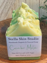 Load image into Gallery viewer, Cucumber Melon Soap Bar - Made With Organic &amp; Natural Ingredients - Approx. 6 oz. Bar