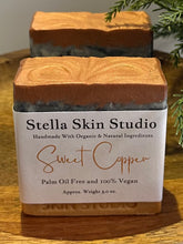 Load image into Gallery viewer, Sweet Copper Soap Bar - Made With Organic &amp; Natural Ingredients - Approx. 6 oz. Bar