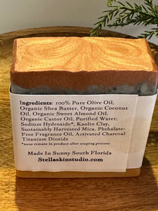 Sweet Copper Soap Bar - Made With Organic & Natural Ingredients - Approx. 6 oz. Bar